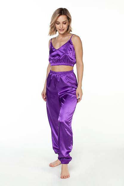 Брюки женские атлас  802/06/Фиолетовый  фото 1