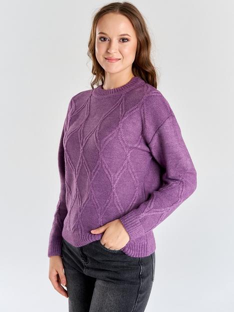 Джемпер женский «Звезда» сиреневый ОПТ фото 1