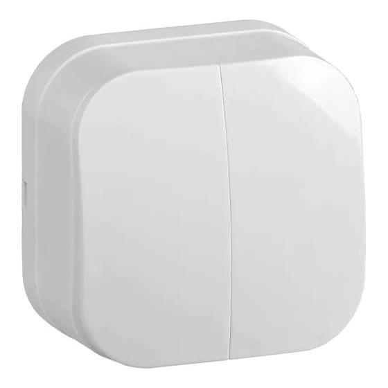 IEK EVH20-K01-10 ВС20-2-0-ХБ Выключ. 2-кл. о/у 10А GLORY белый фото 1