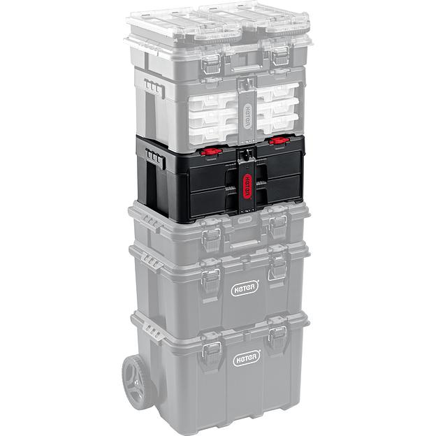 KETER STACKNROLL, 481 х 332 х 233 мм, (19″), пластиковый ящик с выдвижными полками (38407) фото 8