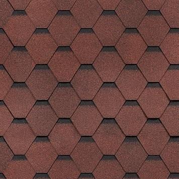 Мягкая черепица Shinglas Ультра САМБА однослойная Рубин фото 1