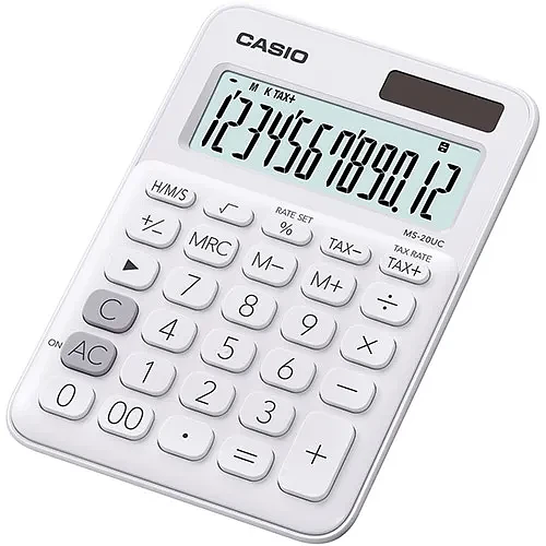 Калькулятор настольный CASIO MS-20UC-WE-W-EC фото 1