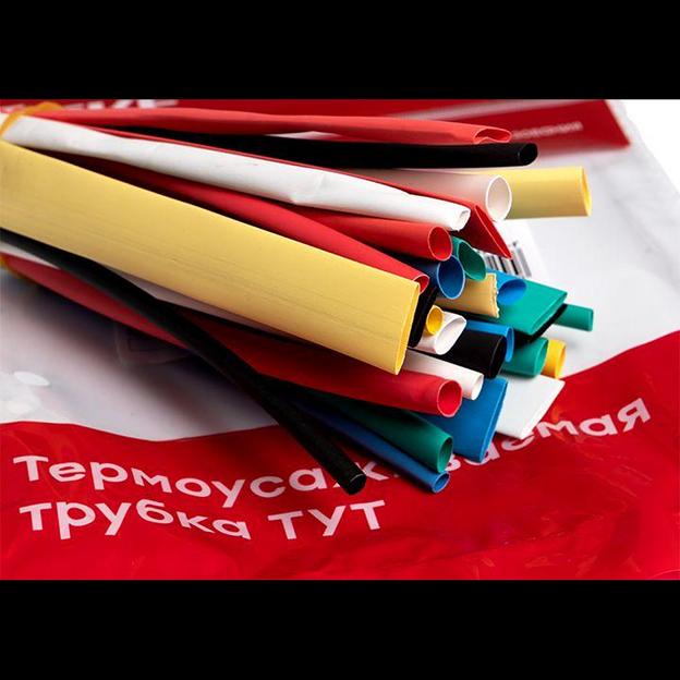 Набор трубок термоусадочных ТУТ 3/1.5; 4/2; 5/2.5; 6/3; 8/4 (6 цветов по 5шт 100мм) PROxima EKF tut- фото 6