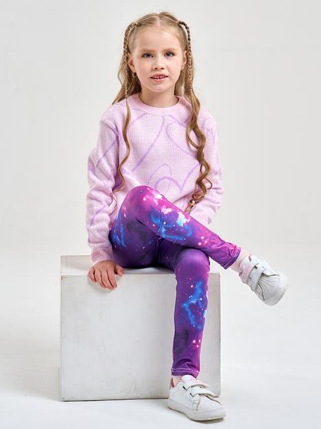 Джемпер «Сердечки» розовый, для девочек ОПТ фото 8