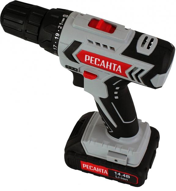 Дрель-шуруповерт Ресанта ДА-14-2Л аккум. патрон:быстрозажимной фото 2