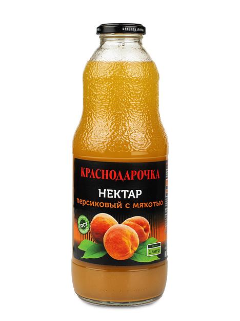 Персиковый нектар «Краснодарочка», 1 л, опт фото 1