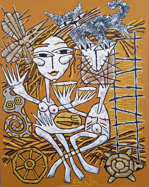 Картина холст/акрил (оригинал) ОПТ фото 1