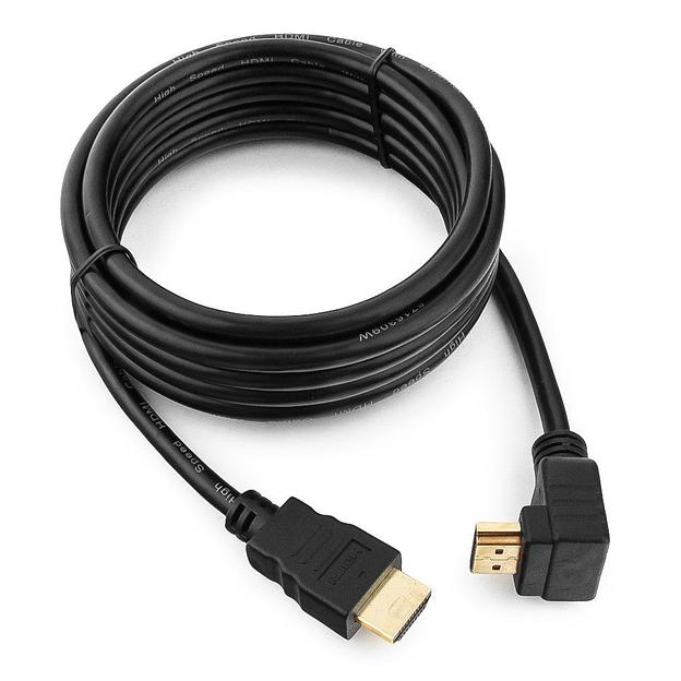 Кабель Cablexpert Кабель HDMI Cablexpert CC-HDMI490-10, 3.0м, v1.4, 19M/19M, углов. разъем, черный, позол.разъемы, экран, пакет (066037) {80} фото 1