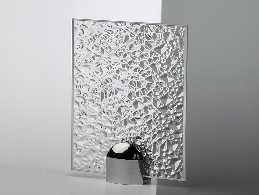 Стекло узорчатое прокатное Хрусталик (Аналог Диамант) фото 1