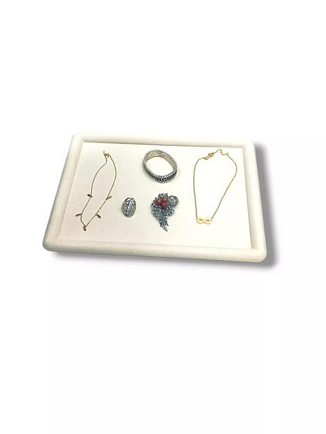 Поднос для демонстрации ювелирных изделий 33х25 см (бежевый) ОПТ фото 1