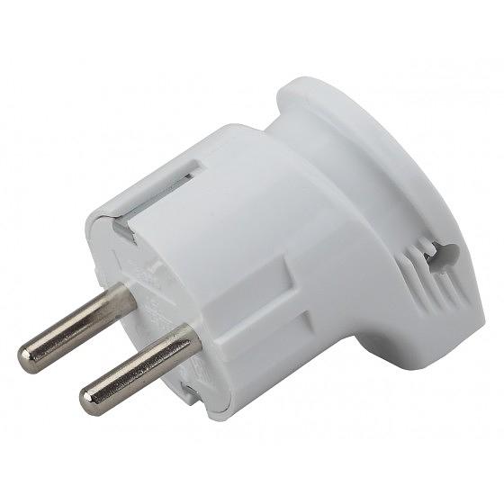 ЭРА Б0039678 Вилка Vx3-W с/з угловая 16A белая фото 1