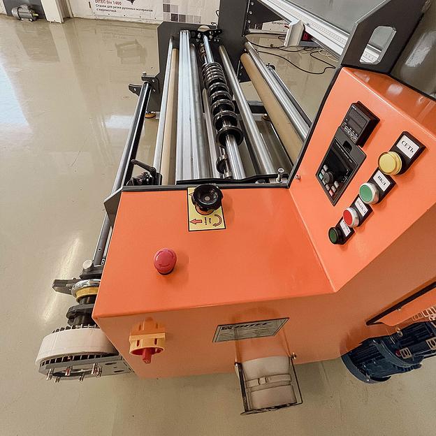 Станок для резки рулонных материалов с перемоткой 1400 фото 2