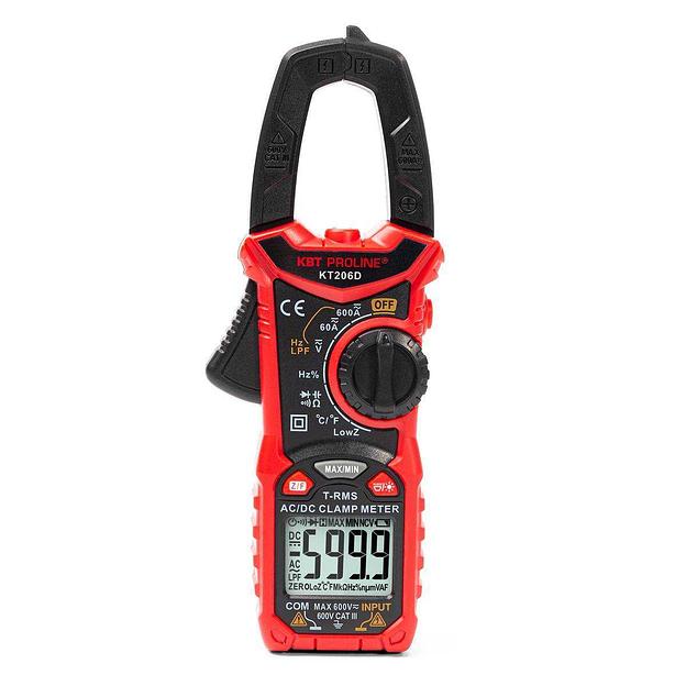 Токовые клещи цифровые КТ 206D серия PROLINE фото 2