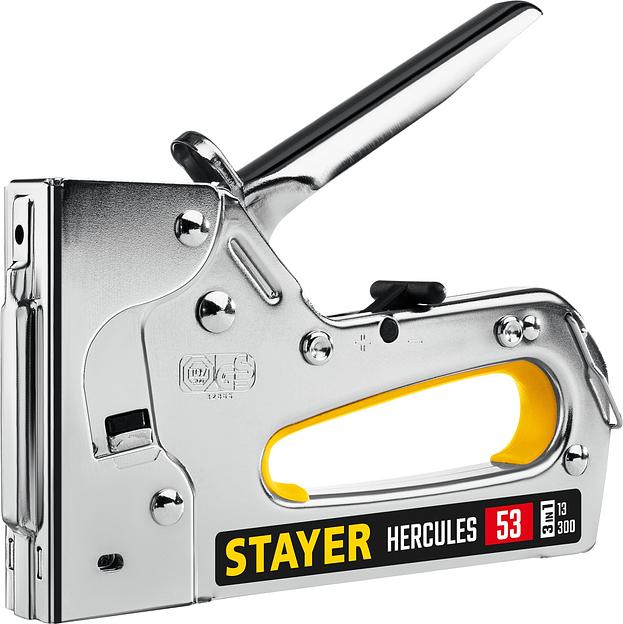 STAYER HERCULES-53, тип 53 (A/10/JT21) 23GA (6 - 14 мм)/13/300, стальной рессорный степлер, Professional (31519) фото 1