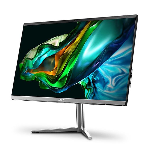 Моноблок Acer Aspire C24-1300 23.8" Full HD Ryzen 3 7320U (2.4) 8Gb SSD512Gb RGr CR Eshell GbitEth WiFi BT 65W клавиатура мышь Cam черный 1920x1080 фото 2