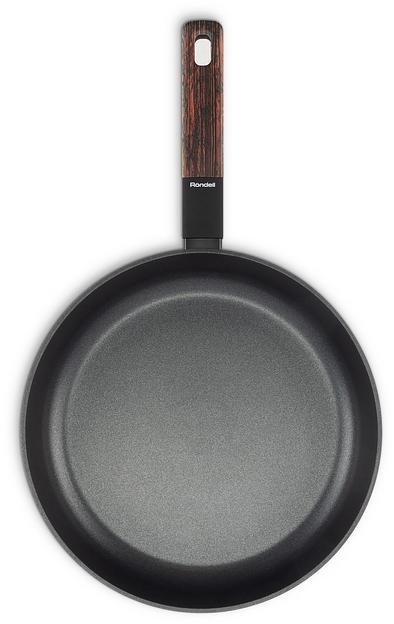 Сковорода Rondell Walnut RDA-1942 круглая 28см покрытие: антипригарное ручка несъемная (без крышки) черный фото 2