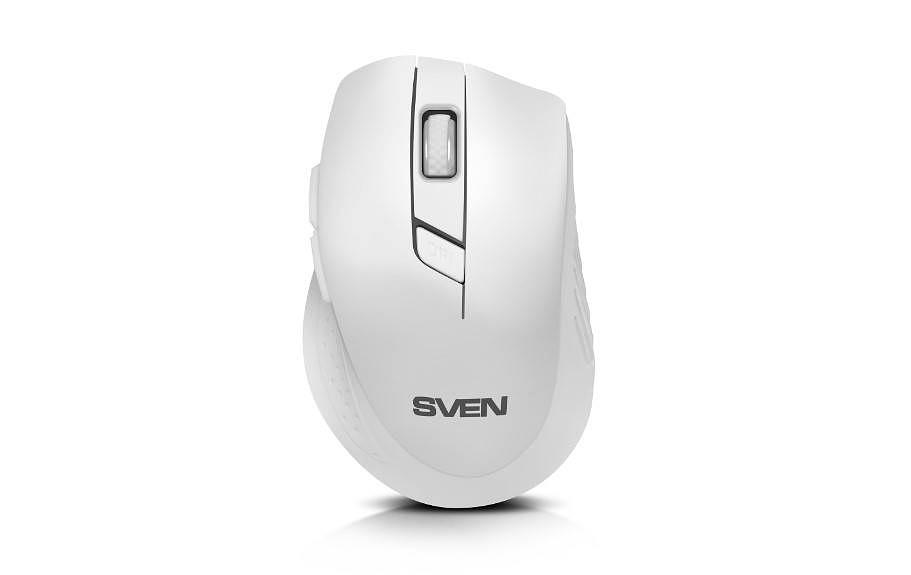 SVEN Беспроводная мышь RX-425W белая (5+1кл. 800-1600DPI, блист) фото 1