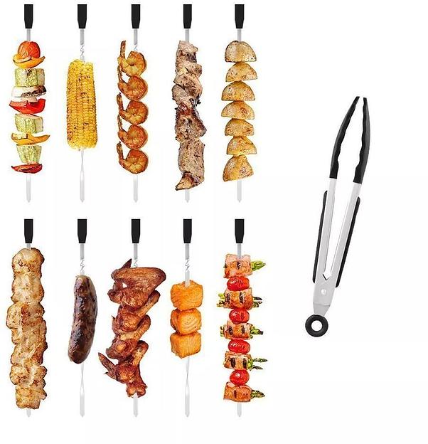 Шашлычница электрическая Kitfort КТ-1408 900Вт нержавеющая сталь/желтый фото 9