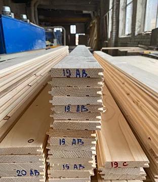 Вагонка ель 12,5х70, профиль «евро» опт фото 1