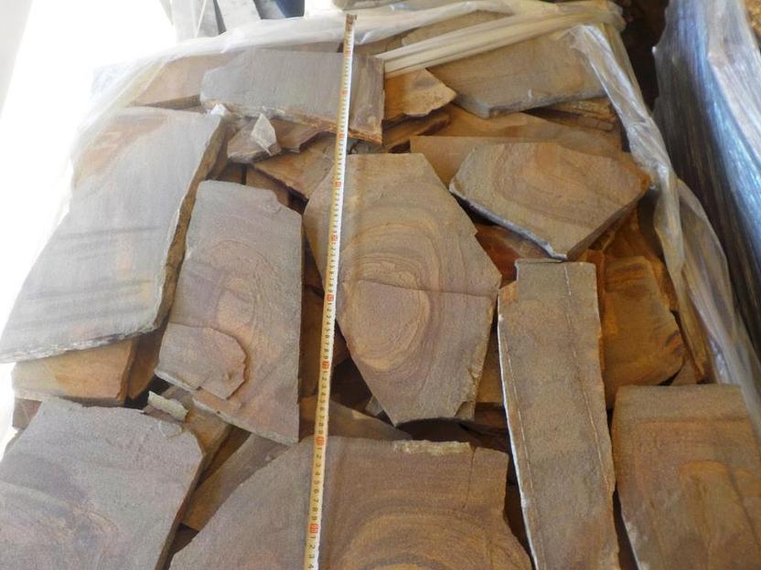 Песчаник плитняк Хаки /м2 (20 мм) фото 1