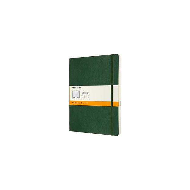 Блокнот Moleskine Classic Soft, 192стр, в линейку, мягкая обложка, зеленый [qp621k15] фото 1