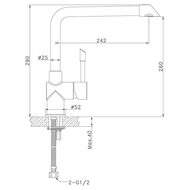 Смеситель Lemark Expert LM5074S для кухни фото 2