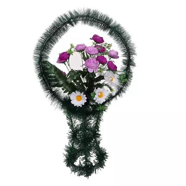 Рит-ная корзина Эронин (ромашки и розы) ф272-р120-авс964-авс956 95см фото 2