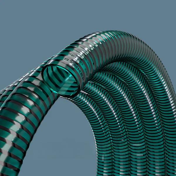 Шланг Aquapolymer спиральный прозрачный армированный 32х1,3 мм ОПТ фото 1