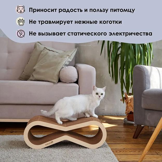 Когтеточка Muzzle из гофрокартона 60×22×20 см ОПТ фото 2