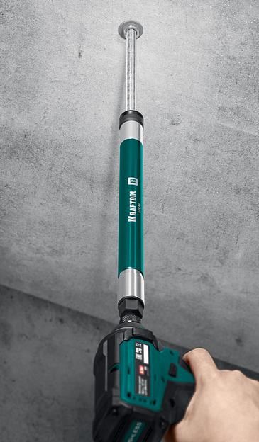 KRAFTOOL X-DRIVE LONG, 13 мм (М8), 585 мм, экстрадлинная ударная бита с торцовой головкой (26198-13) фото 3