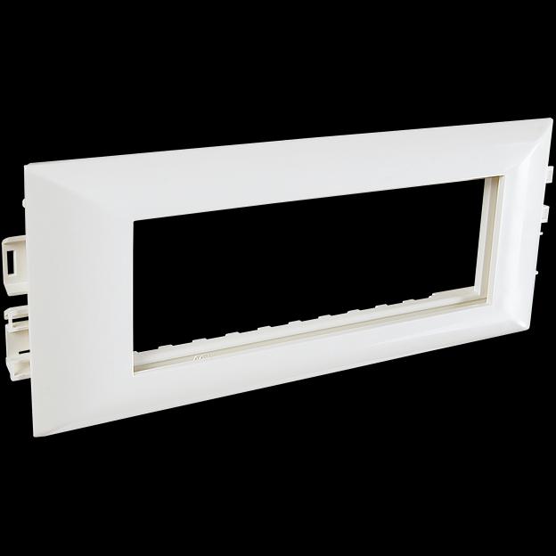 Суппорт с рамкой на 1 пост (45х45) в профиль для кабельного канала 130х50 фото 4