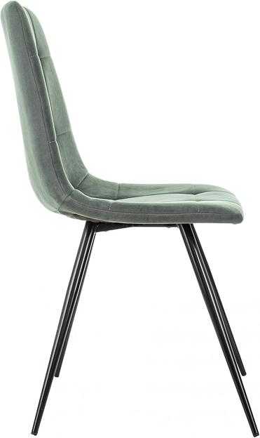 Стул для кухни Бюрократ KF-9_4 комплект 4шт серый Alfa 44 металл черный на ножках (KF-9/ALFA44_4) фото 4