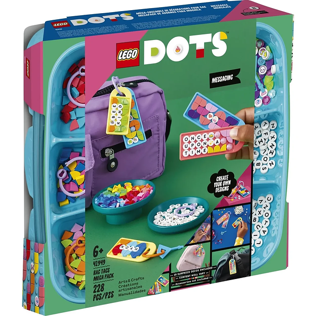 Конструктор LEGO DOTS Большой набор бирок для сумок: надписи 41949 фото 1