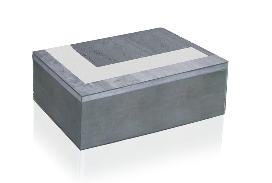 Термоблок угловой фактурованный «гладкая фаска» 200х396х590 мм фото 1