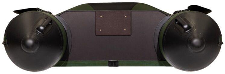 Лодка Аква 3200 слань книжка, киль, 3200*1420*400 мм., цвет: зеленый-черный фото 7