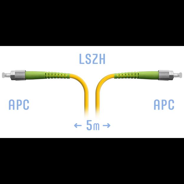 Патчкорд оптический FC/APC SM 5 метров фото 1