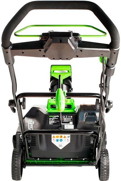 Снегоуборщик электр. Greenworks GD40SB фото 2