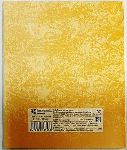 Тетрадь 24 листов, клетка, офсет, Обложка мелованная, Опт фото 2