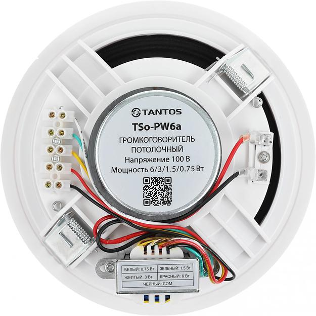 Громкоговоритель Tantos TSo-PW6a потолочный 6Вт белый (00-00026408) фото 2