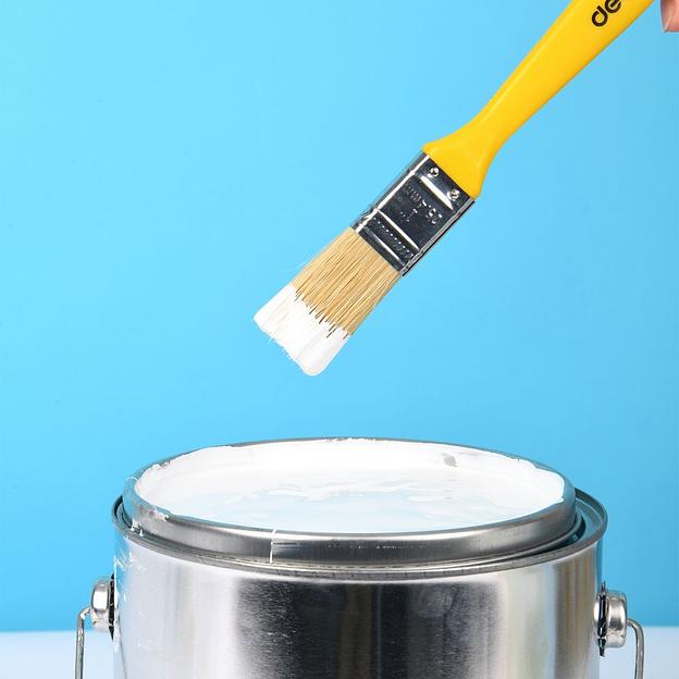 Отделочный инструмент Deli Кисть малярная с пластиковой ручкой Deli DL509111 25мм, натуральная щетина фото 5