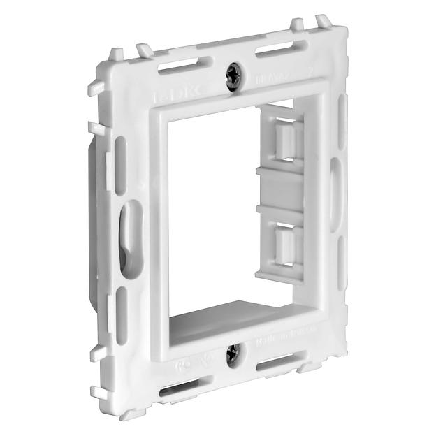 Dkc 75020W Каркас на 2 модуля (одноместный), белый, RAL 9010 фото 2