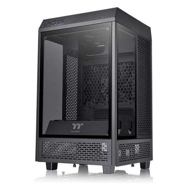 Корпус Thermaltake The Tower 100 черный без БП ATX 2x120mm 2xUSB3.0 1xUSB3.1 audio bott PSU фото 1