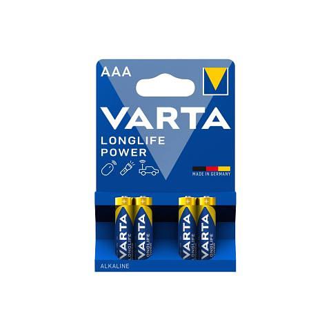 Батарейка Varta Longlife Power Micro, AAA/LR03, 4 шт фото 1