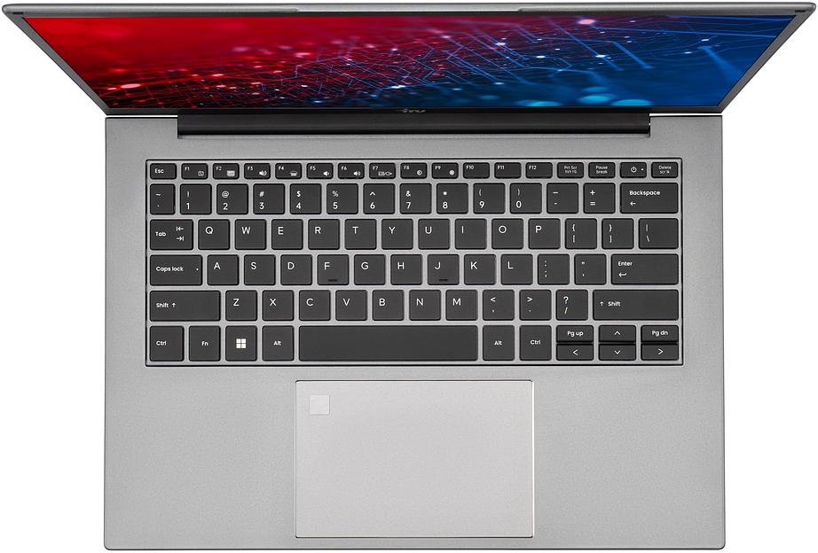 Ноутбук IRU Planio 14INPR N-series N100 16Gb SSD512Gb Intel UHD Graphics 14" IPS FHD (1920x1080) Free DOS grey WiFi BT Cam 5000mAh (2078487) фото 4