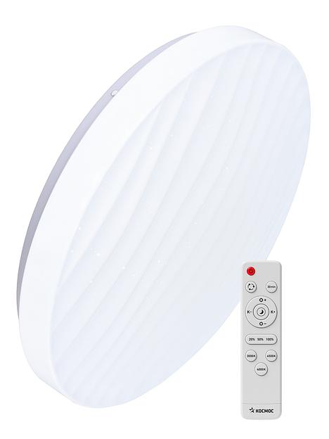 Светильник светодиодный ДБО-75 настенно-потолочный управляемый MIRAGE 230В 3000-6500K 6000Лм 495x105мм фото 1