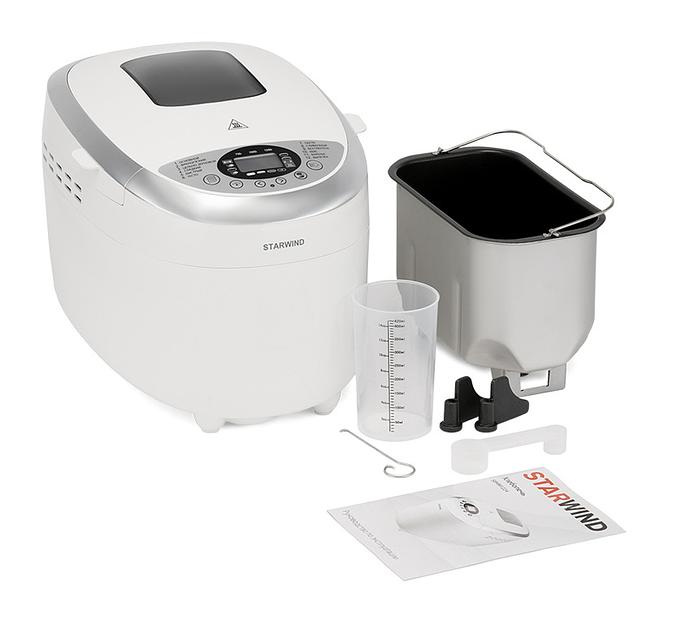 Хлебопечь Starwind SBMM1224 850Вт белый фото 6