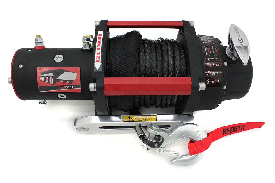 Лебедка автомобильная 12В 6000 lbs синтетика ОПТ фото 5