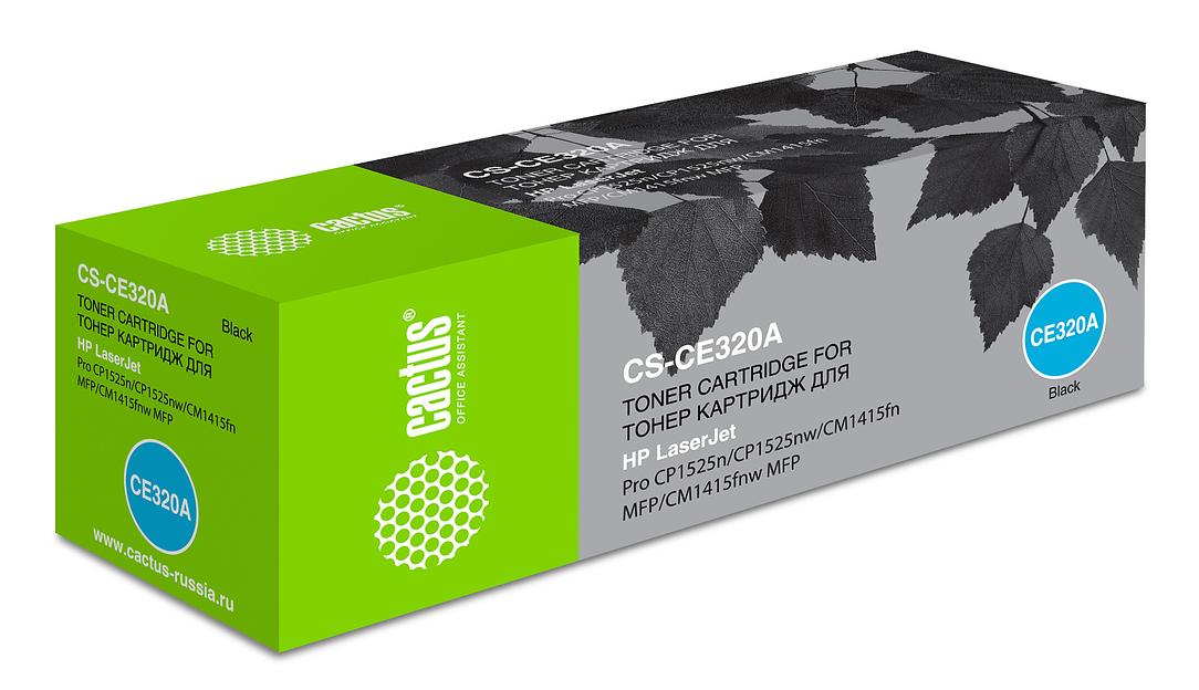 Картридж лазерный Cactus CS-CE320A CE320A черный (2000стр.) для HP LJ CP1525 фото 1