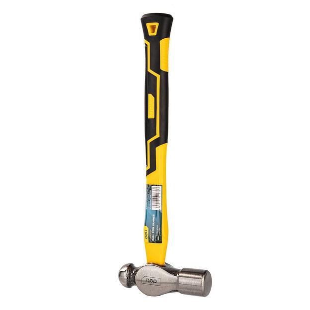 Ударно-рычажный инструмент Deli Рихтовочный молоток Deli DL443024 680 гр Фиберглассовая рукоять. фото 2