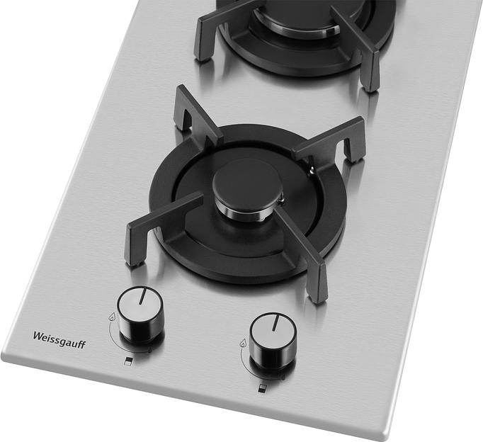 Газовая варочная поверхность Weissgauff HGG 320 XRV, независимая, нержавеющая сталь фото 3